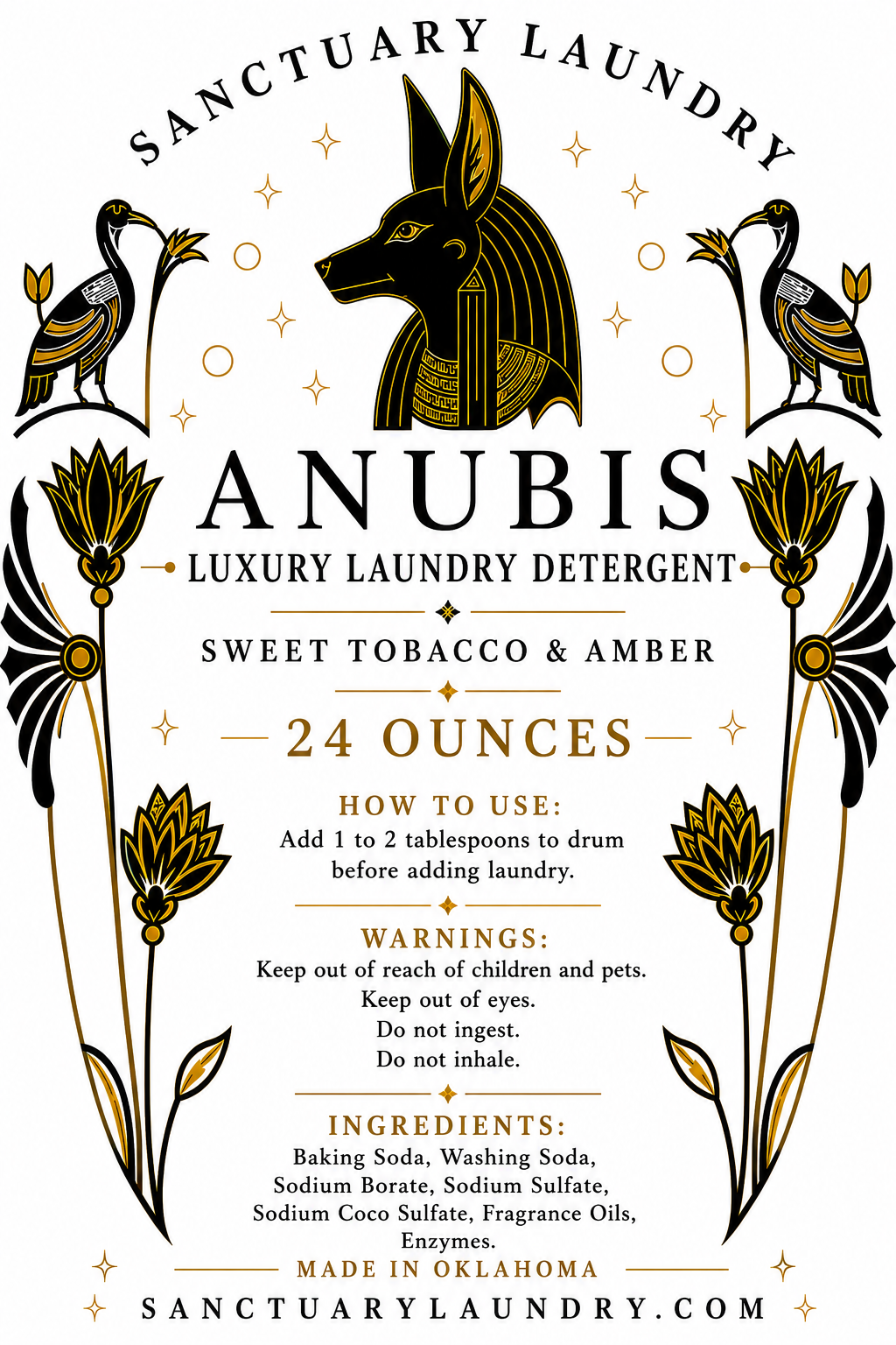 Anubis~24 Ounce Powder Detergent