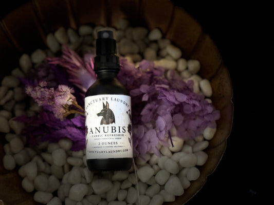 ANUBIS~ 2 Ounce Fabric Refresher ~ Glass Bottle Fine Mist Spray